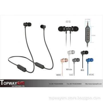 Bluetooth Anti-drop sports earphone Magnetic suction Bluetooth Earphone